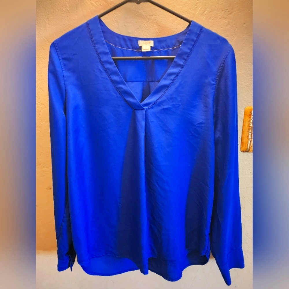 Jcrew Blue Blouse